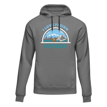 I Love Peeing Outside Men Adult Fleece Hooded Sweatshirt